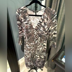 BCBGMaxAzria Long Sleeve Dress - Black and White